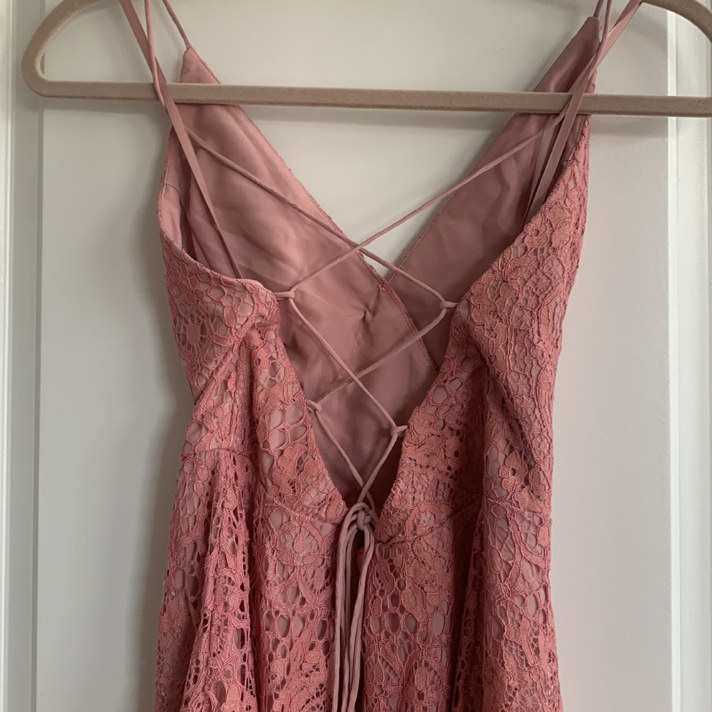 ASOS PINK LACE DRESS - Picture 4 of 6
